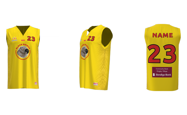Rhinos Gold Competition Jersey
